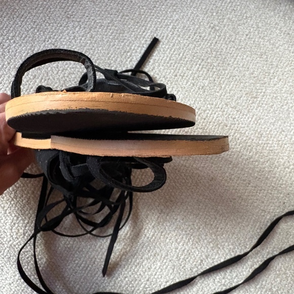 Free People Farylrobin Vegan Maddox Sandal Black 8 - Picture 10 of 12